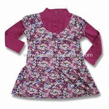 Baby Long-sleeved Dress, Measures 110 to 150cm, Made of Polycarbonate from China