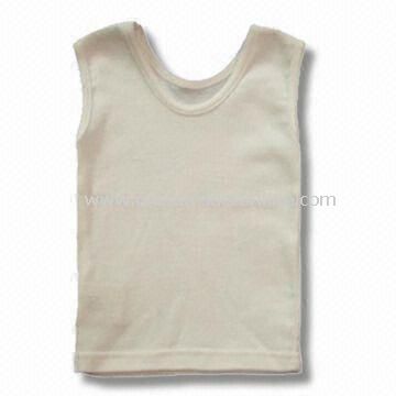 Baby T-shirt, Available in White Color, Made of Cotton from China