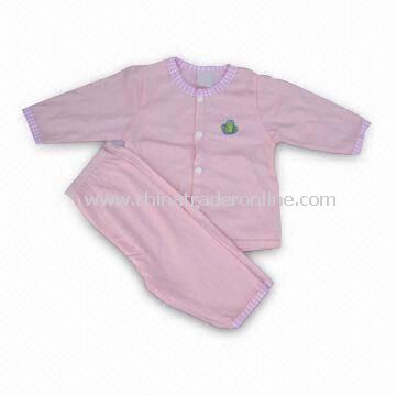 Cotton Babies Clothing Set, Customized Colors Accepted, Sized 0 to 24m from China