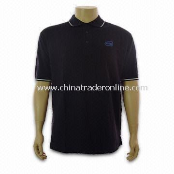 Mens polo shirt,made of 100%polyester,cool dry fabric from China