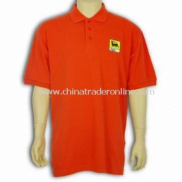 Promotional Polo Shirt, Made of Cool-dry Cotton and Polyester