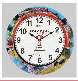 Racing train wall clock from China