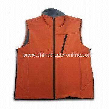 Mens Outdoor Leisure Wear, Made of Polyester, Decorative Stitch and Zipper on the Side from China