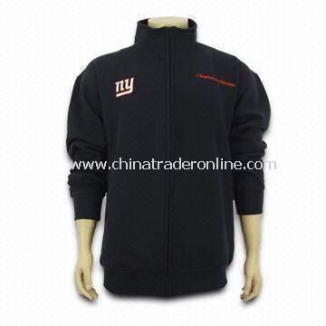 Mens Sweater, Customized Logos are Accepted, Made of 280gsm CVC Material