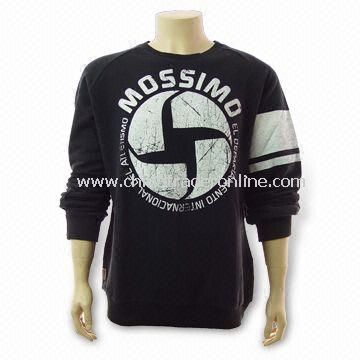 Mens Sweater with Screen Printing, Made of 100% Cotton from China