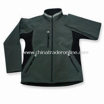 Womens Outdoor Leisure Wear with Elastic String and Waterproof Pocket Zip, Made of Polyester Fabric