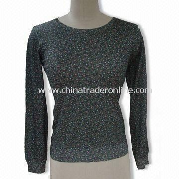 Fashionable Sweater with Printing and Attractive Designs, Made of 100% Polyester
