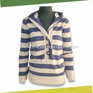 ladies knitted pullover, Made of 55% Wool and 45% Acrylic from China