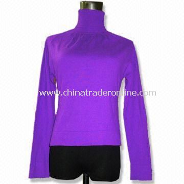 Womens Sweater, Made of Viscose, Available in Purple, Weighs 12 to 170gg