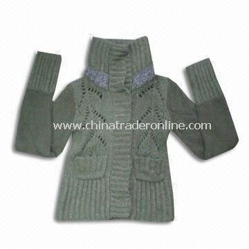 Womens Sweater, Weighs 540g, Made of 100% Acrylic from China