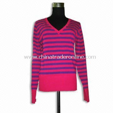 Womens Sweater with 12GG Gauge, Made of 100% Viscose from China