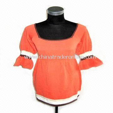 Womens Sweaters, Made of 55% Cotton and 45% Acrylic from China