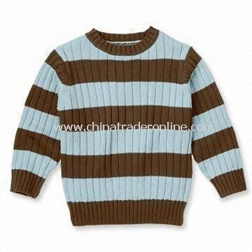 Knitted Baby Sweater, Made of 100% Acrylic and Soft Nice Fabric, OEM Orders are Welcome