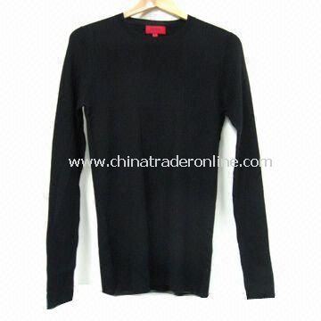 Mens Knitted Sweater, Various Specifications are Available, Made of Wool from China