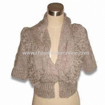 Womens Sweater, Made of 100% Acrylic, Knitted by Needles from China