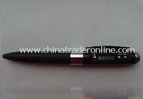 clock pen+free logo printing stopwatch,clock,alarm clock,pen, 4 in 1 ballpen