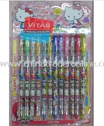 Hotsale! Hello Kitty 12-Color Glitter Pen from China