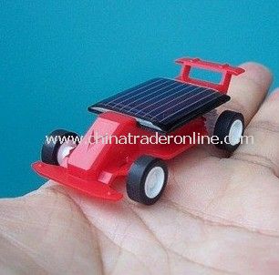 Mini Solar Powered Robot Racing Racer Car Toy Gadget