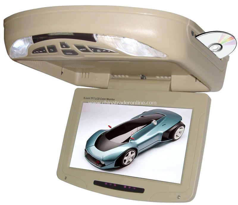 10 inch Flip down monitor DVD Player + IR + FM + TV Function from China