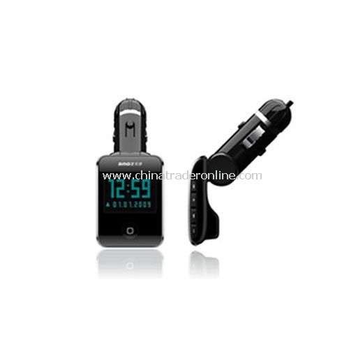 Car FM Transmitter with 1.4inch Large LCD Display