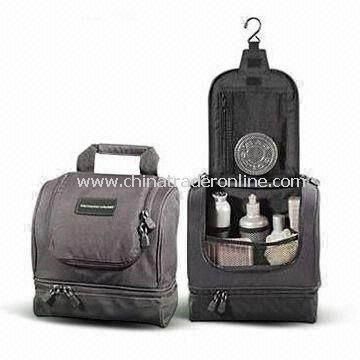 Hanging Travel Toiletry Kit, Made of 840D Nylon, Customized Designs are Accepted