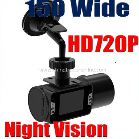 HD 720p Vehicle Car Camera DVR Dashboard Recorder (Night Vision)