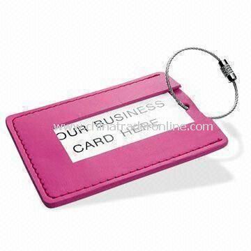 Luggage Tag with Logo, Made of Aluminum, Available in Pantone Colors from China