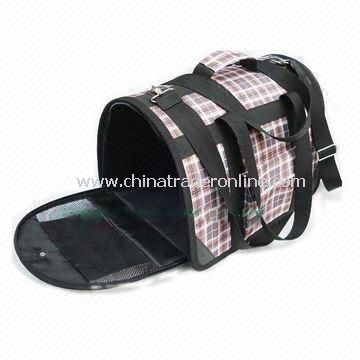 Nylon Pet Carrier Bag with Entire Packet Body Plastic Board Support, OEM Orders are Welcome