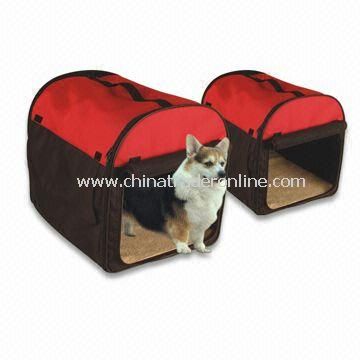 Pet Crates in Red, Made of Canvas, Available in Various Sizes