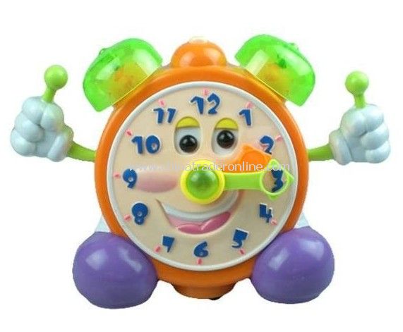 Retail&wholesale smart travel clock with music flash orange 886 from China