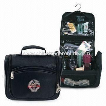 Hanging Travel Toiletry Bag, Made of Microfiber or Nylon, OEM Orders are Welcome from China