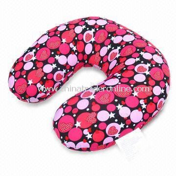 Neck Pillow for Travel Use, Made of Spandex and EPS/Polystyrene Pellets, Comes in Various Sizes from China