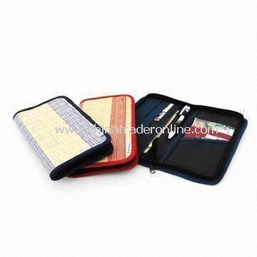 Passport Case, Made of Rush and Cloth, Available in Various Colors from China