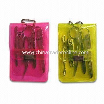 Promotional Manicure Kits, Various Pouch Colors are Available, Includes Cosmetic Scissors from China