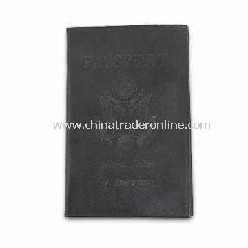 PU Passport Case/Cover, Sized 13.6 x 9.6cm, Available in Various Colors from China