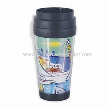 Travel Mug with Capacity of 16oz and Colorful Printing