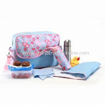 Carry Diaper Bag, Made of Polyester, Measuring 40 x 29 x 14cm