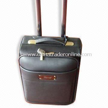 Flight/Trolley Bag, Made of Action Leather, OEM Orders are Accepted from China