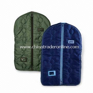 Garment Bags, Made of Cotton and Nylon, Combination Colors are Available