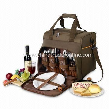 Picnic Carry Bag, Made of 600D Polyester + Aluminum Foil Lining Fabric, Big Food Compartment from China