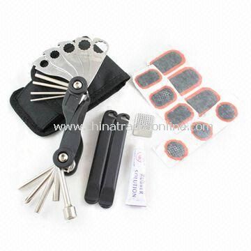 Bicycle Repairing Tools with One Tube Repair Kit Glue, Made of Stainless Steel Material from China