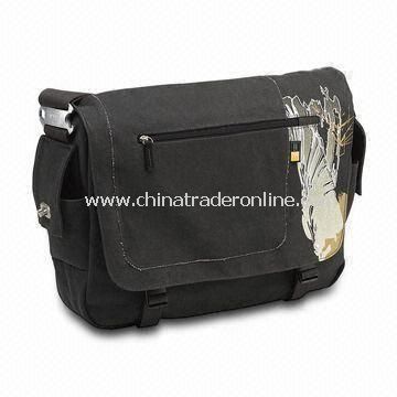 Canvas and Polyester Messenger Bag, Available in Various Colors and Styles from China