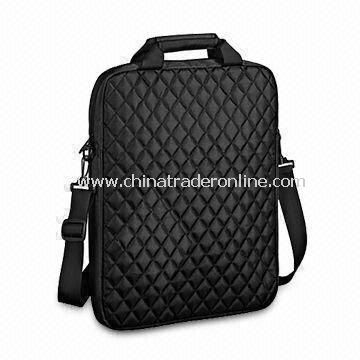 Fashionable Laptop Briefcase with Adjustable Shoulder Strap and Padded Shoulder Pad