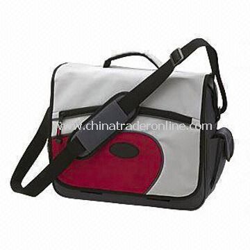 Nylon Messenger Bag, Made of 600D Polyester, Available with Pen and Mobile Holders from China