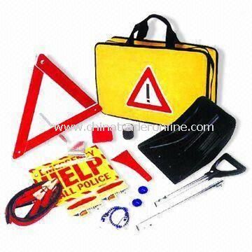 Roadside Tool Set with Collapsible Shovel, Electric Tape, First-aid Kit and Help Sign from China