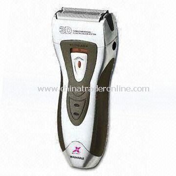 Washable Mens Shaver with Titanium Foil Plating, CE/RoHS Approval