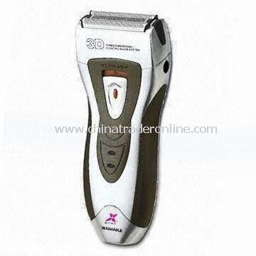 Washable Mens Shaver with Titanium Foil Plating, CE/RoHS Approval from China