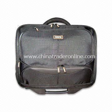 Well-designed Trolley Briefcase with Zippered Front Pocket, OEM Designs are Welcome from China