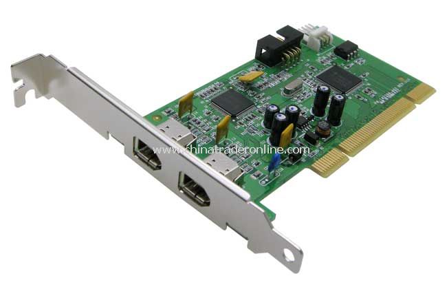Firewire Card, 2-Port and Internal 9-Pin Header from China