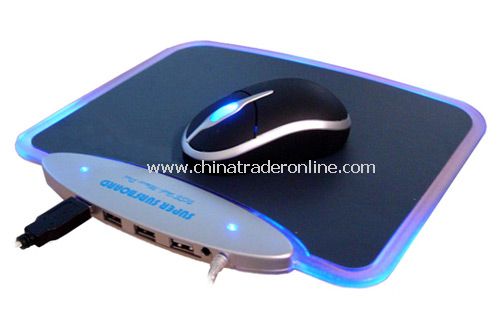 USB 4 Ports Hub & Mouse Pad from China